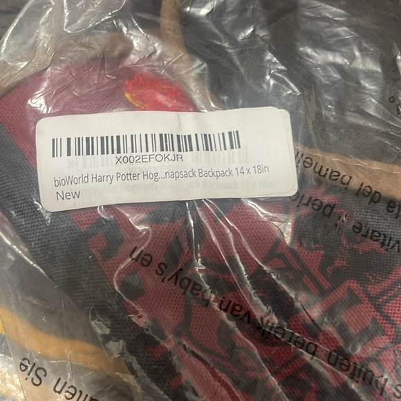 🌼💚💚 Harry Potter Hogwarts Alumni Juniors Knapsack Bioworld - Picture 10 of 10